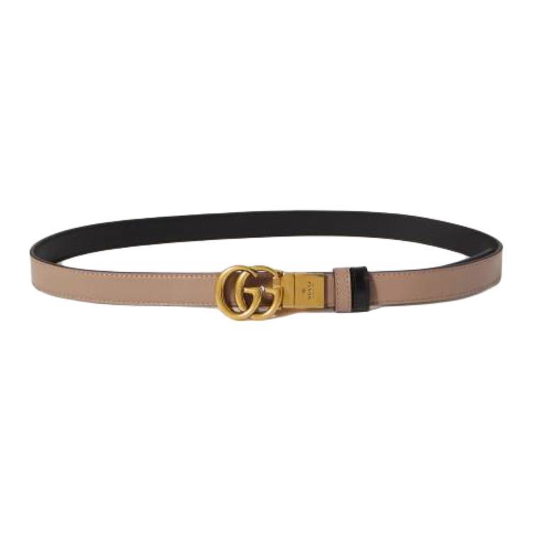 Gucci Gucci Cow Leather Belt Women's White