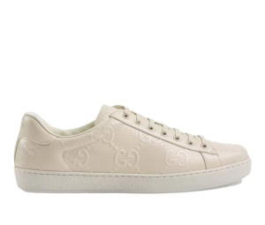 Buy Gucci Ace GG Embossed Cream (Women's) at Sasom – Authentic and Ready to Ship