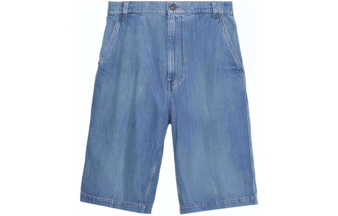 Gucci Gucci Denim Shorts Men Blue