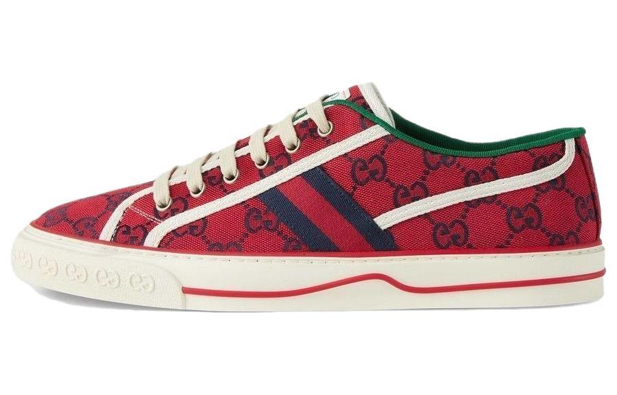Gucci Gucci Tennis 1977 Stylish Skateboarding Shoes Men's Red