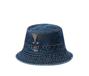Buy Polo Ralph Lauren Polo Bear Denim Bucket Hat Blue at Sasom – Authentic and Ready to Ship