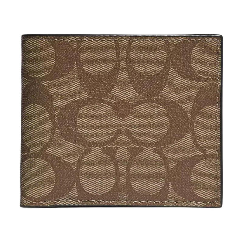 Coach Coach Billfold Wallet 10 - khaki