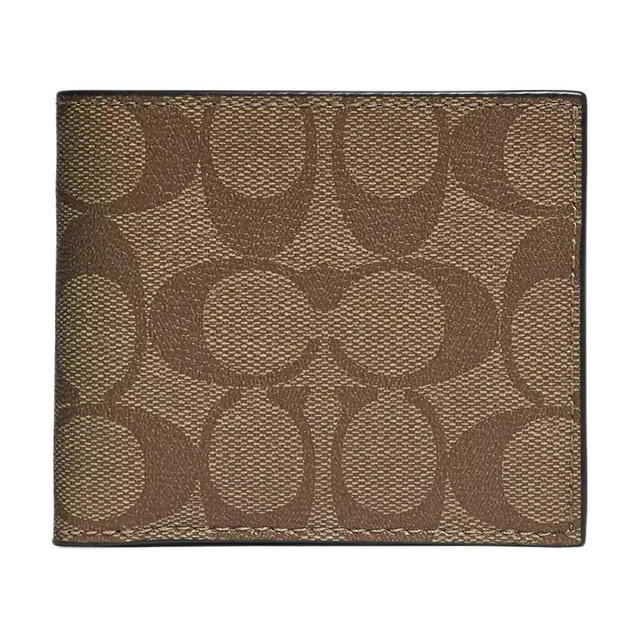 Coach Coach Billfold Wallet 10 - khaki - view 1