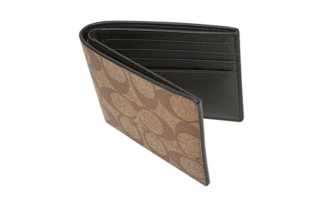 Coach Coach Billfold Wallet 10 - khaki - view 3