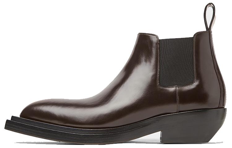 Bottega Veneta Bottega Veneta Tire Chelsea Boots Men Dark Chocolate