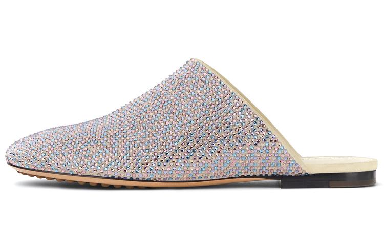 Bottega Veneta Bottega Veneta Rubber Sole Odor-Resistant Slide Slippers Women's Blue Pink