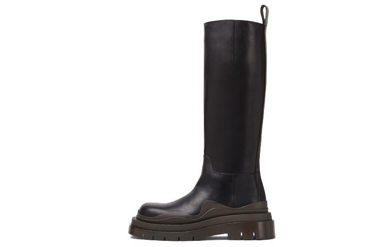 Bottega Veneta Bottega Veneta Tire BV Knee high Boots Women's Black Brown