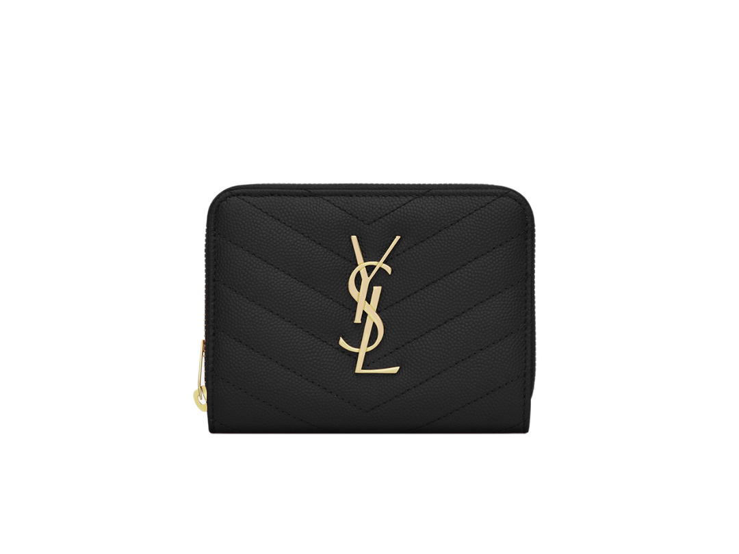 Saint Laurent Saint Laurent Cassandre Matelasse Wallet Black