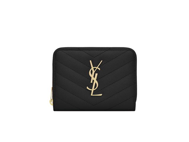 Saint Laurent Saint Laurent Cassandre Matelasse Wallet Black - view 1