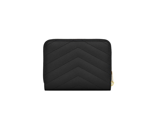 Saint Laurent Saint Laurent Cassandre Matelasse Wallet Black - view 2