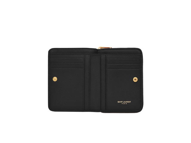 Saint Laurent Saint Laurent Cassandre Matelasse Wallet Black - view 3