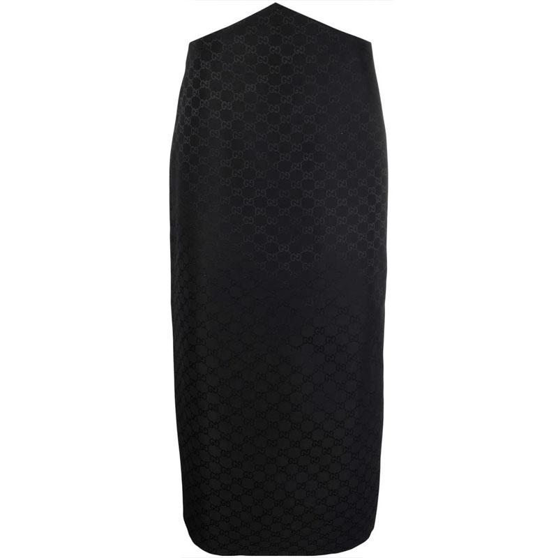 Gucci Gucci Casual Long Skirts Women's Black