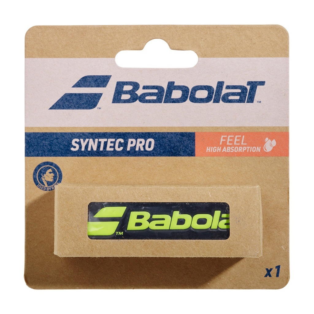 Babolat Babolat Syntec Pro Replacement Grip Racket Tennis Black Yellow