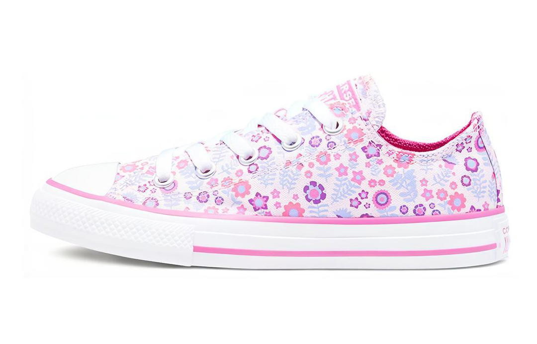Converse Converse Chuck Taylor All Star Low Top Anti-Slip Wear-Resistant Low-Top Skateboard Shoes Blue Pink Teenagers