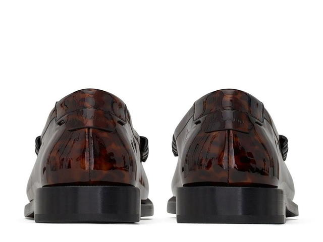 Saint Laurent Saint Laurent Tortoiseshelleffect 15mm Loafersbrown Lining Leather 100outer Calf Leather 100so (W) - view 3