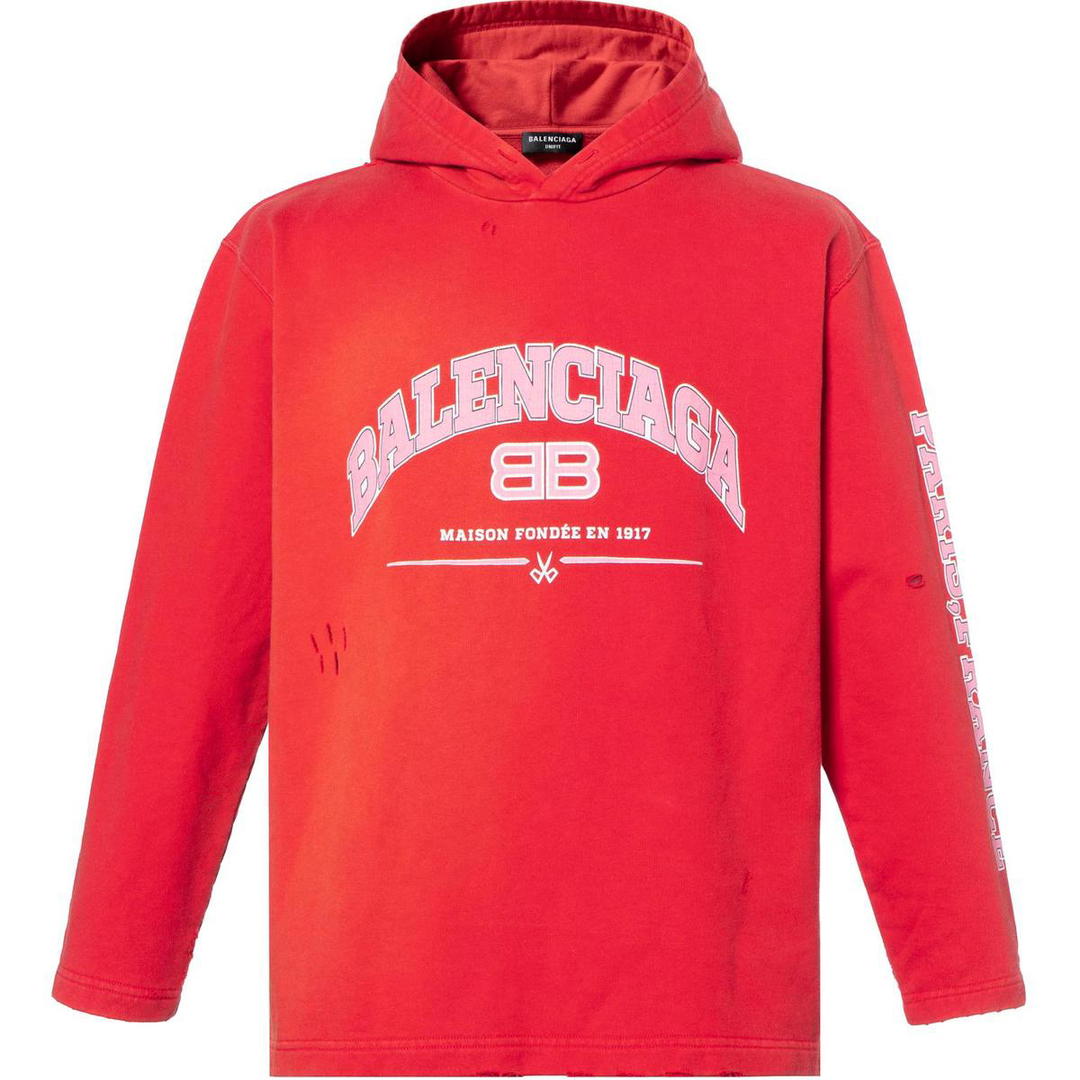 Balenciaga Balenciaga Women'ss Maison Balenciaga Cropped Hoodie