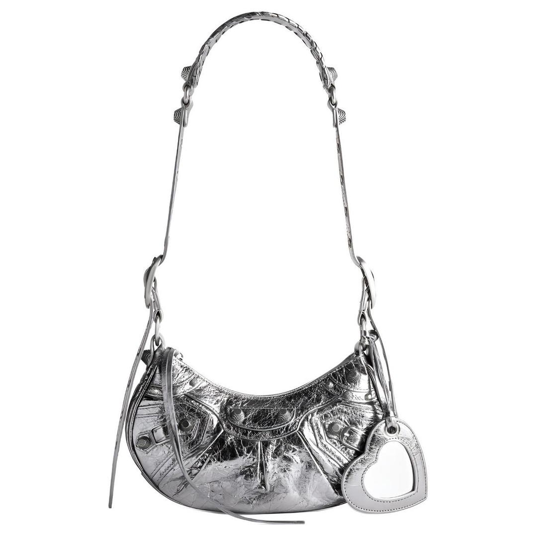 Balenciaga Balenciaga Le Cagole Shoulder Bag Xs Metallized Silver