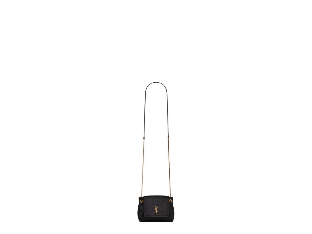 Saint Laurent Saint Laurent Mini Nolita In Lambskin Black