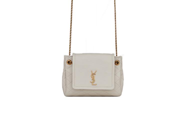 Saint Laurent Saint Laurent LE MONOGRAMMEnolita Sheepskin Shoulder Bag Crossbody Bag Mini Women's Vintage White