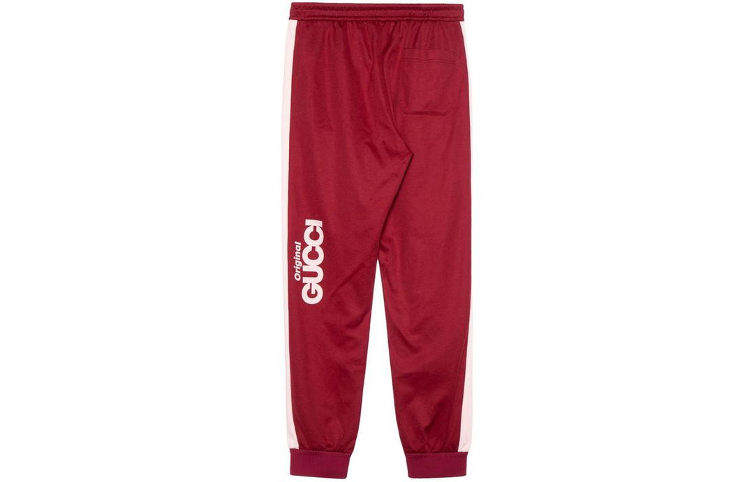 Gucci Gucci Knitted Sports Pants Men's Red