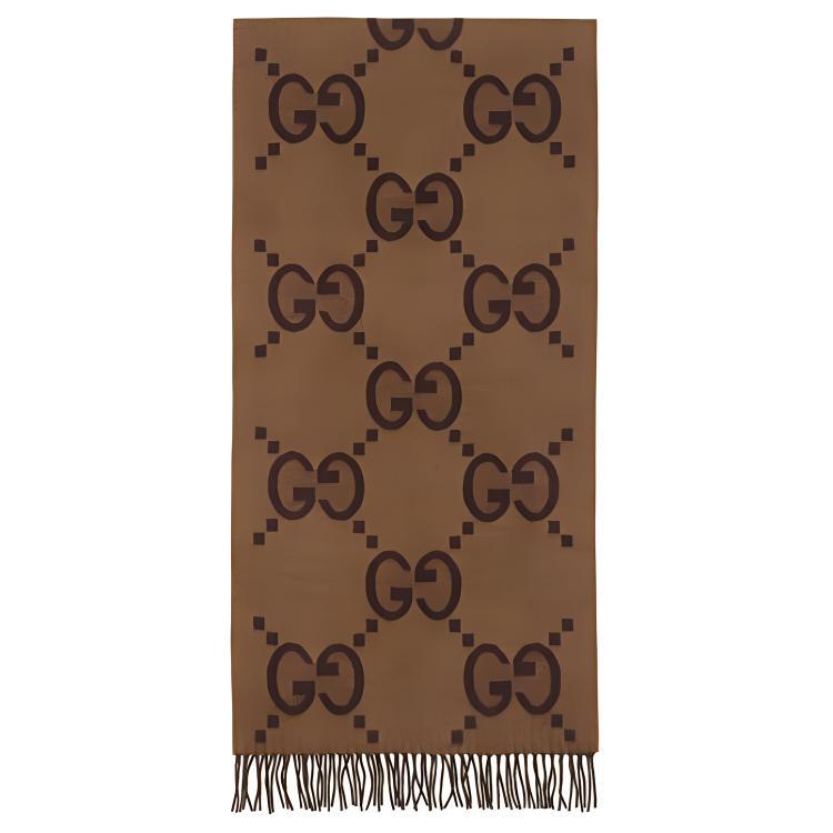 Gucci Gucci Gg Cashmere Jacquard Scarf