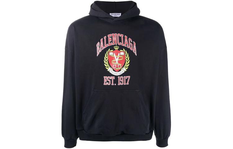 Balenciaga Balenciaga Sweatshirt Loose Fit Style Unisex Dark Blue