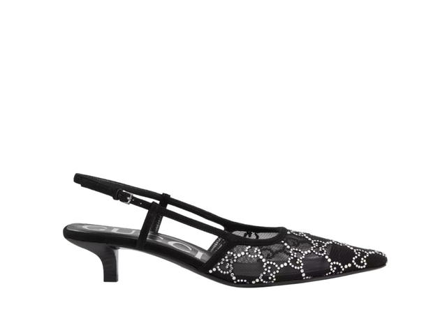 Gucci Gucci GG Crystal Slingback Pumps Black (Women's) - view 1