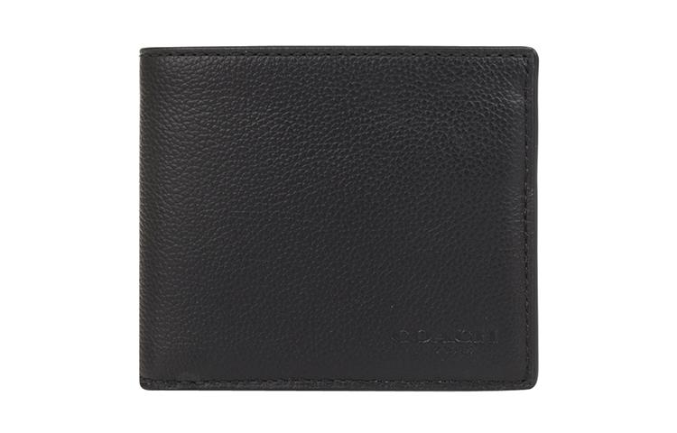 Coach Coach Billfold Wallet Soft Leather Wallet Men's Black