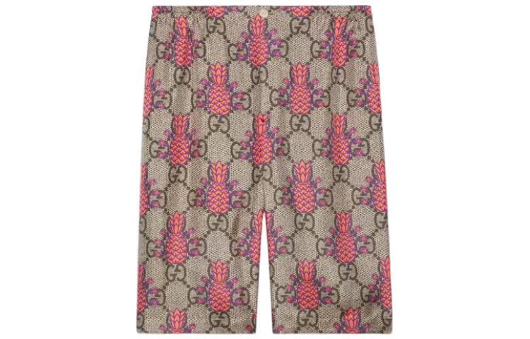 Gucci Gucci SS22 Pineapple Collection Casual Shorts Men's Beige