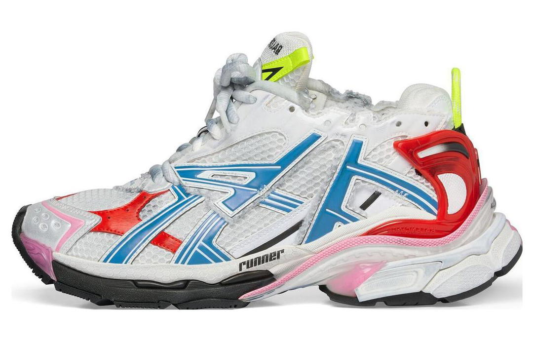 Balenciaga Balenciaga Runner Sneakers 'White Blue Red Mesh And Nylon'