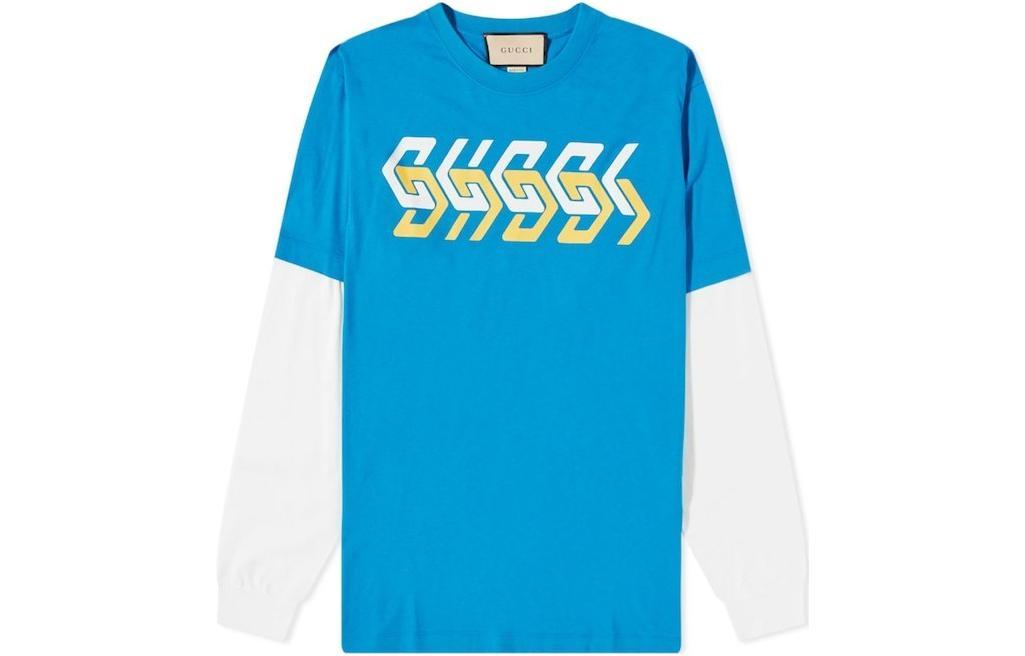 Gucci Gucci T Shirts Men Blue