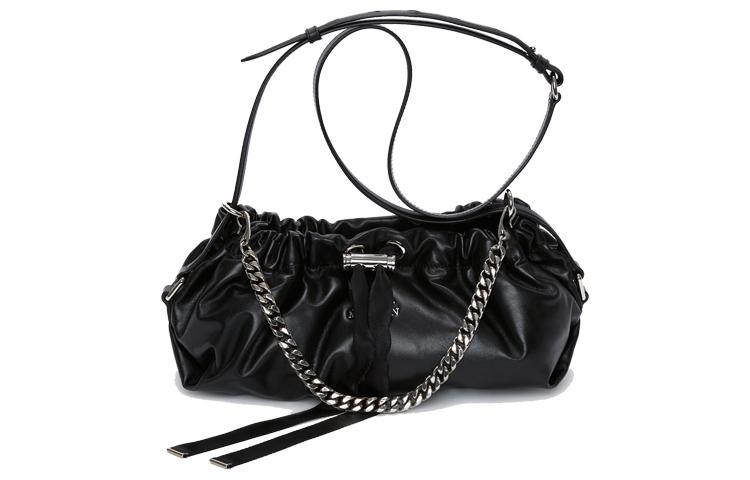 Alexander McQueen Alexander McQueen Graffiti Calfskin Portable Crossbody Bag Shoulder Bag Women's Black