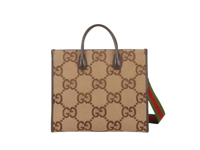 Gucci Gucci Jumbo GG Tote Bag Camel Ebony - view 1
