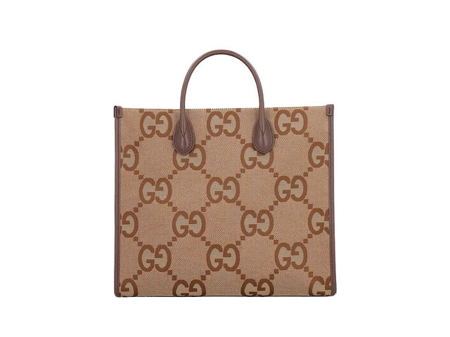 Gucci Gucci Jumbo GG Tote Bag Camel Ebony - view 2