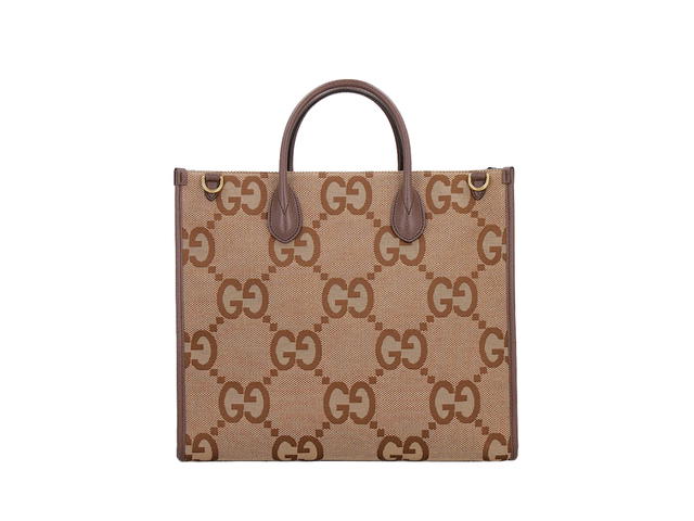 Gucci Gucci Jumbo GG Tote Bag Camel Ebony - view 3