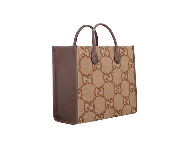 Gucci Gucci Jumbo GG Tote Bag Camel Ebony - view 4