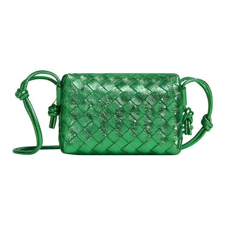 Bottega Veneta Bottega Veneta LOOP Lambskin Camera Bag Shoulder Bag Crossbody Bag Mini Women's Parrot Green