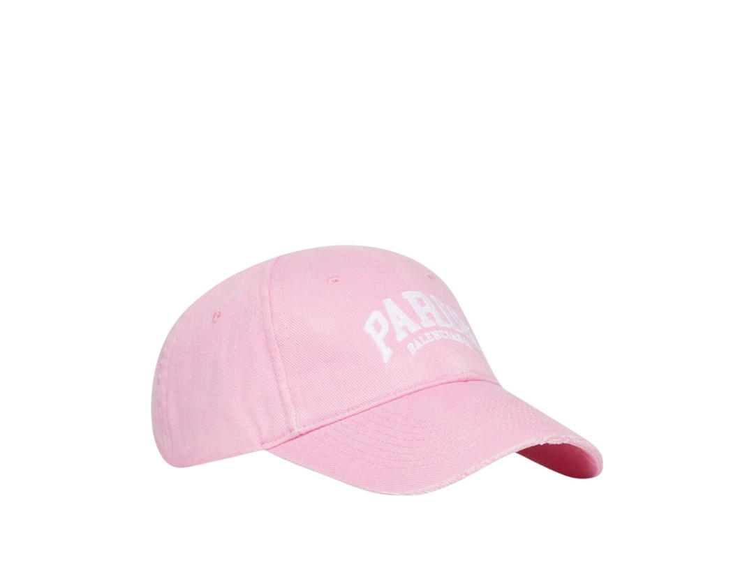 Balenciaga Balenciaga Paris Logo Baseball Cap Light Pink White