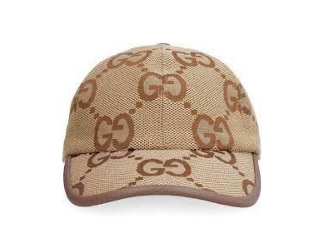 Gucci Gucci Jumbo Ggfabric Baseball Capcamel Polyester 30 Calf Cotton 70 Linen 35 Cotton 65 - view 3