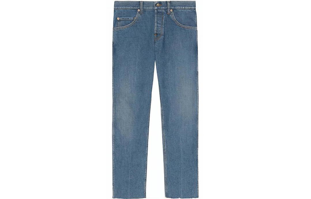 Gucci Gucci Logo patch Straight leg Jeans