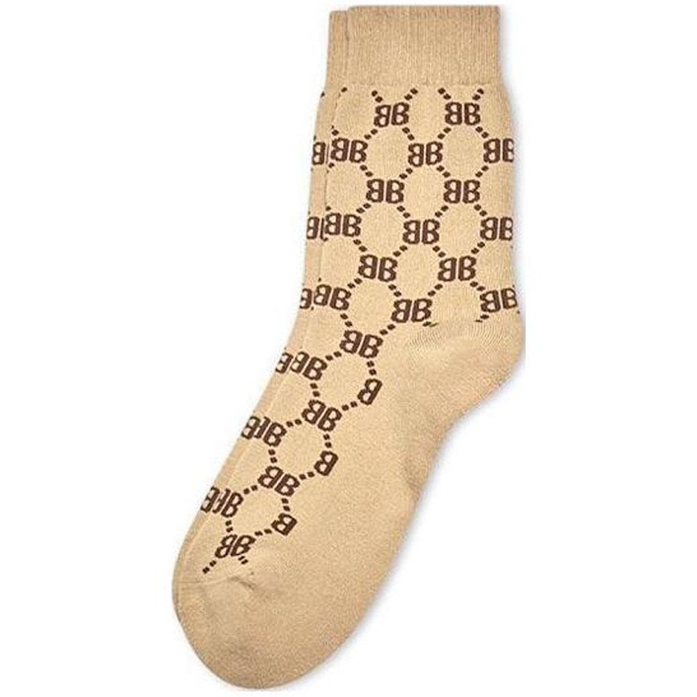 Gucci Gucci x Balenciaga Mid-Calf Socks Unisex Beige