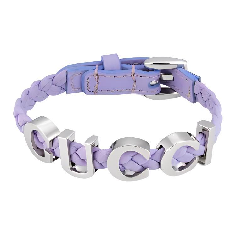 Gucci Gucci Leather Wristbands Women's Purple