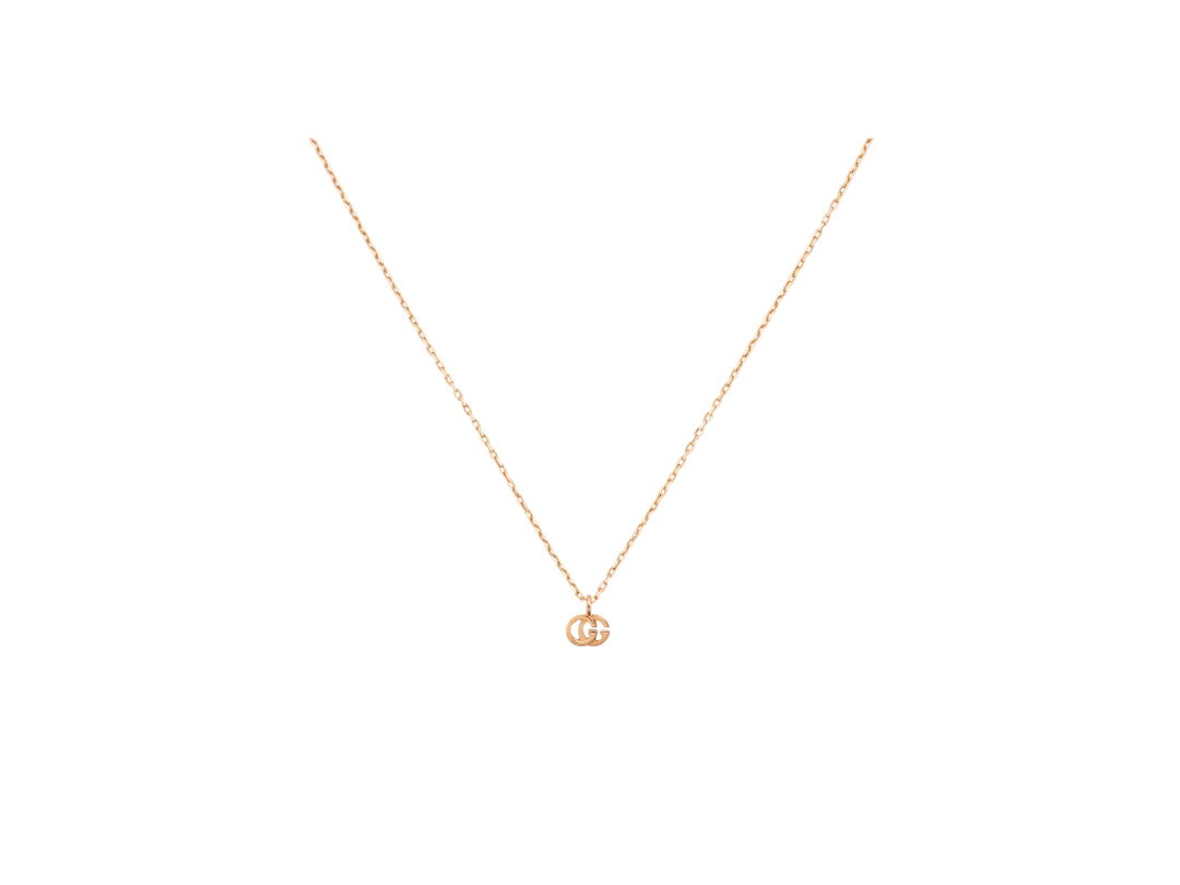 Gucci Gucci GG Running 18k Necklace Rose Gold
