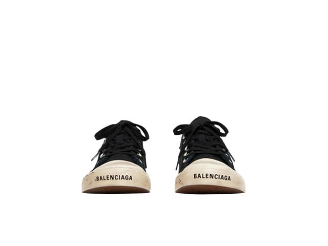 Balenciaga Balenciaga Paris Low Top Graffiti Sneakers Black - view 4