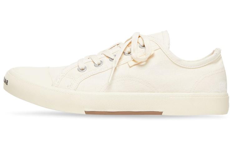Balenciaga Balenciaga Paris Low Top Sneakers 'White Destroyed Cotton And White Rubber' Women's