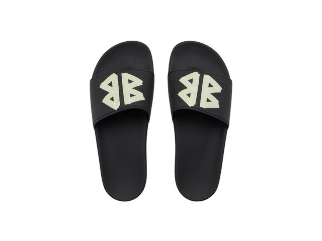 Balenciaga Balenciaga Pool Slide Sandal Black Yellow - view 3