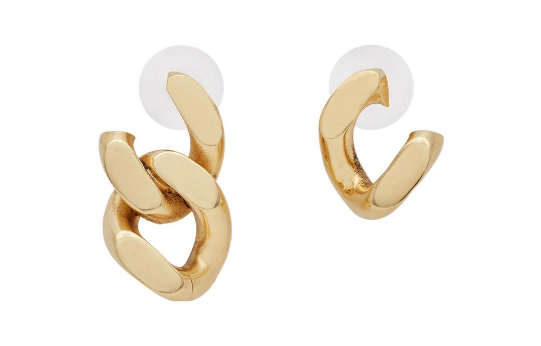 Saint Laurent Saint Laurent Asymmetrical Curb Chain - Gold