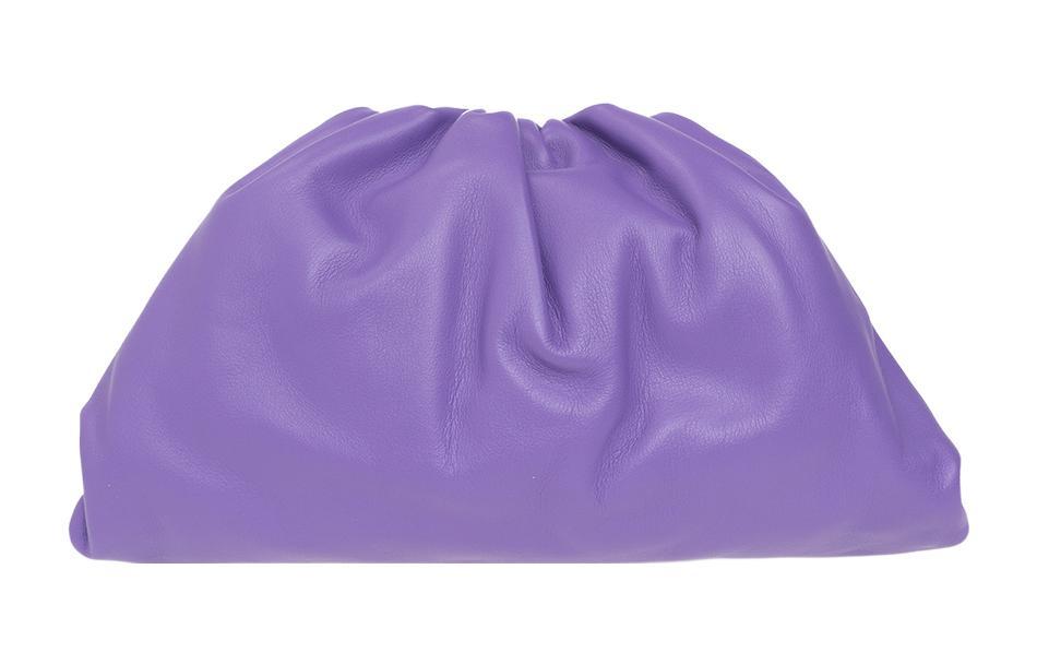 Bottega Veneta Bottega Veneta POUCH Cloud Bag Cow Leather Clutch Regular Women's Purple