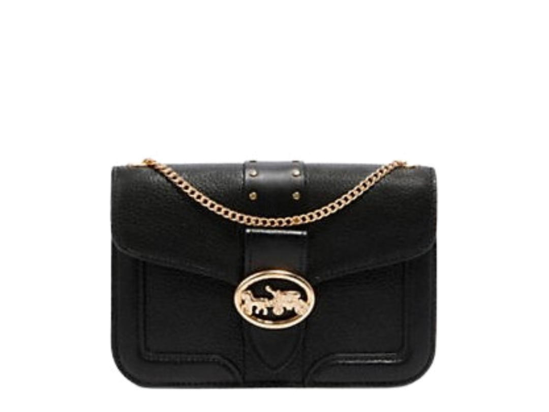 Coach Coach Georgie Crossbody With Rivets Black