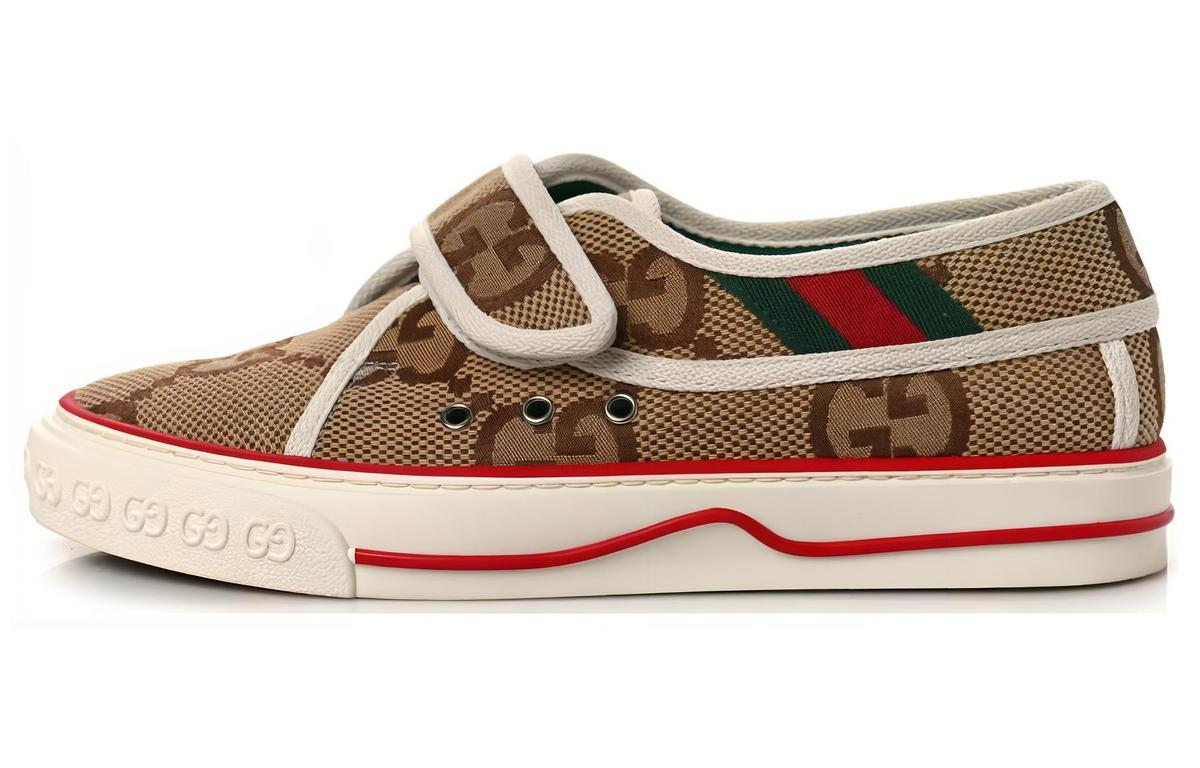 Gucci Gucci Tennis 1977 Stylish Skateboarding Shoes Men's Ebony